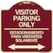Signmission Bilingual Reserved Parking Visitor Parking Only Estacionamiento Para Visitantes, A-DES-BU-1818-24304 A-DES-BU-1818-24304 - alternate 1